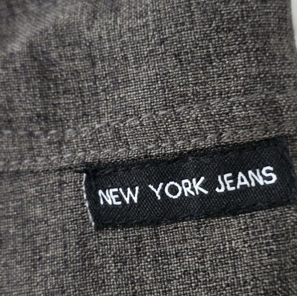 New York and company Cargo Pant 12 Lerner Gray New Pockets WaistLoop Preppy - Picture 10 of 11